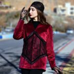 ست سه‌ تکه زنانه کرپ ترک | مانتو بلند استردار